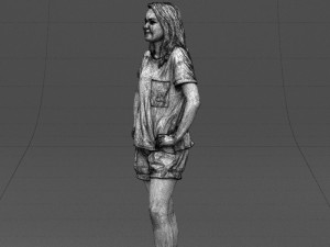 shorts woman 0416 3D Model