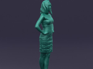 yellow headscarf woman 0427 3d print ready 3D 打印模型
