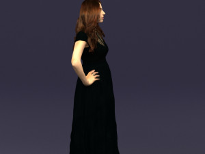 blacklongdresswoman0431 Modelo 3D