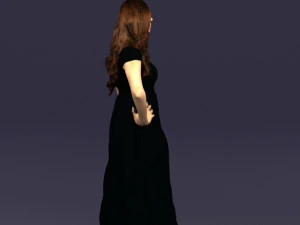 blacklongdresswoman0431 3D Model