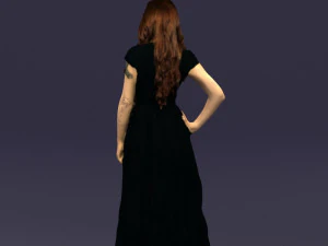 blacklongdresswoman0431 3D Model