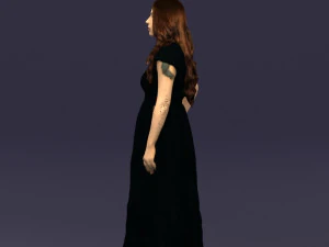 blacklongdresswoman0431 3D Model