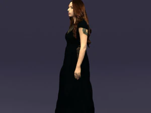 blacklongdresswoman0431 3D Model