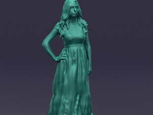 blacklongdresswoman0431 Modelo 3D