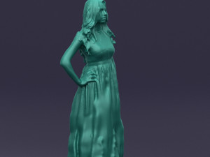 blacklongdresswoman0431 Modelo 3D