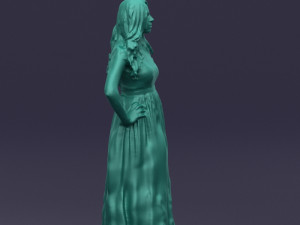 blacklongdresswoman0431 Modelo 3D