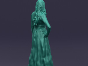 blacklongdresswoman0431 Modelo 3D