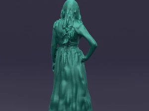 blacklongdresswoman0431 3D Model