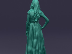 blacklongdresswoman0431 Modelo 3D