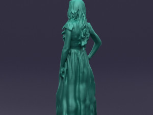 blacklongdresswoman0431 Modelo 3D