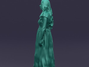 blacklongdresswoman0431 Modelo 3D