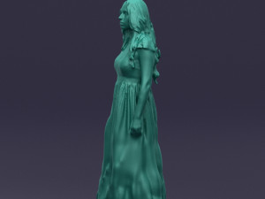 blacklongdresswoman0431 Modelo 3D