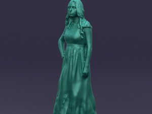blacklongdresswoman0431 Modelo 3D