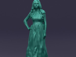 blacklongdresswoman0431 Modelo 3D