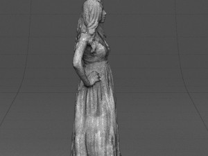 blacklongdresswoman0431 Modelo 3D