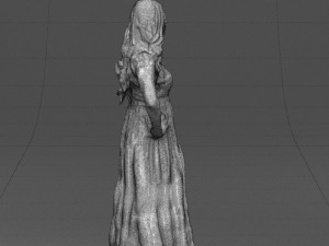 blacklongdresswoman0431 Modelo 3D