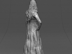 blacklongdresswoman0431 Modelo 3D