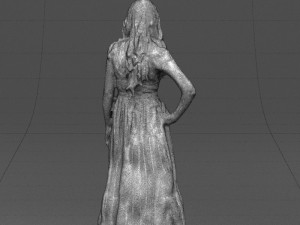 blacklongdresswoman0431 Modelo 3D