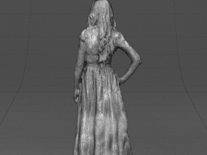 blacklongdresswoman0431 Modelo 3D