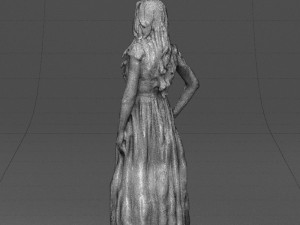 blacklongdresswoman0431 Modelo 3D