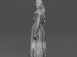 blacklongdresswoman0431 Modelo 3D