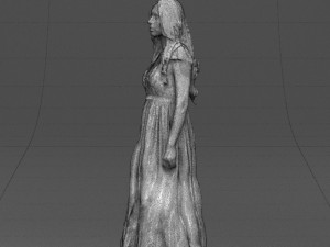 blacklongdresswoman0431 Modelo 3D