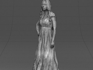 blacklongdresswoman0431 Modelo 3D