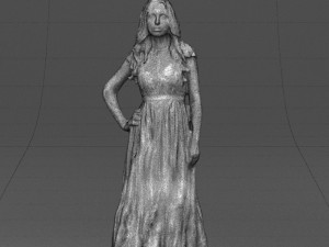 blacklongdresswoman0431 Modelo 3D