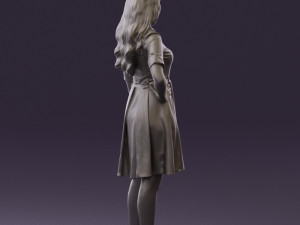 woman in red dress 0408 3d print ready 3D 프린트 모델