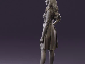 woman in red dress 0408 3d print ready 3D Print Model