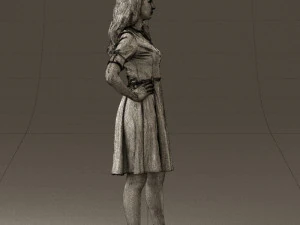 woman in red dress 0408 3d print ready 3D Print Model