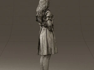 woman in red dress 0408 3d print ready 3D Print Model