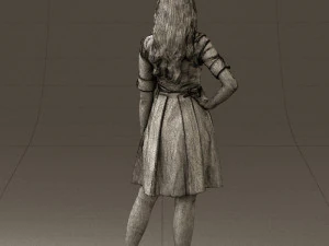woman in red dress 0408 3d print ready 3D Print Model