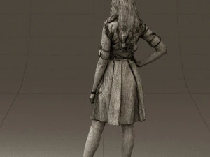 woman in red dress 0408 3d print ready 3D Print Model