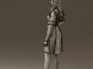 woman in red dress 0408 3d print ready 3D Print Model