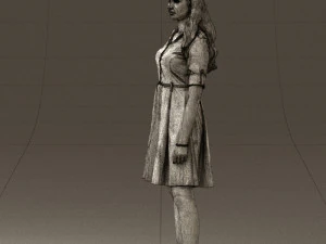 woman in red dress 0408 3d print ready 3D Print Model