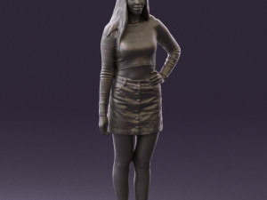 woman in striped blouse 0405 3d print ready Modelo de impresión 3D