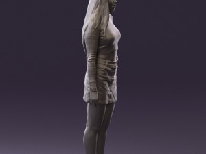 woman in striped blouse 0405 3d print ready Modelo de impresión 3D