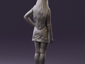woman in striped blouse 0405 3d print ready Modelo de impresión 3D