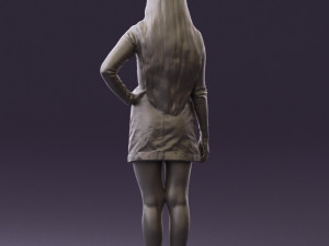 woman in striped blouse 0405 3d print ready Modelo de impresión 3D
