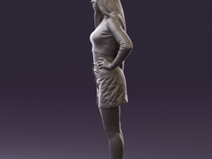 woman in striped blouse 0405 3d print ready Modelo de impresión 3D