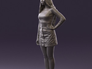 woman in striped blouse 0405 3d print ready Modelo de impresión 3D