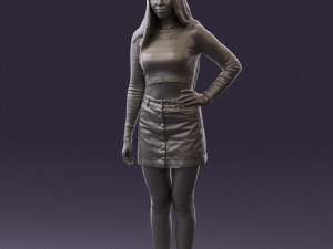 woman in striped blouse 0405 3d print ready Modelo de impresión 3D