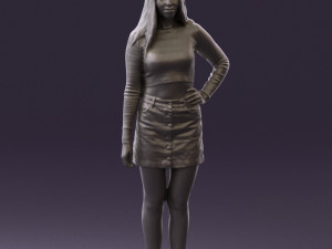 woman in striped blouse 0405 3d print ready Modelo de impresión 3D
