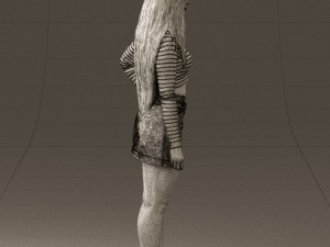 woman in striped blouse 0405 3d print ready Modelo de impresión 3D