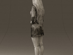 woman in striped blouse 0405 3d print ready Modelo de impresión 3D