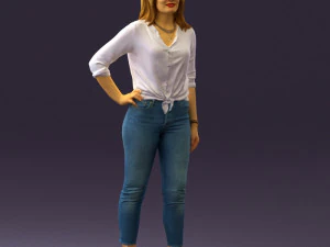 woman in the red shoes 0404 3D Model