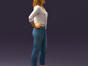 woman in the red shoes 0404 3D Model