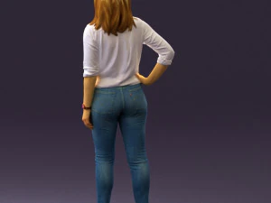 woman in the red shoes 0404 3D Model