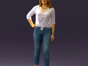 woman in the red shoes 0404 3D Model